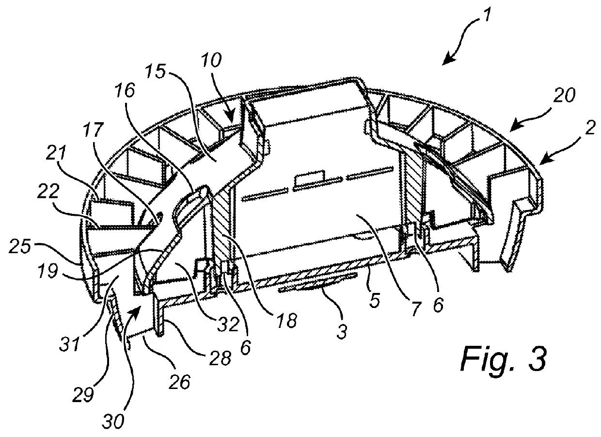 Heat dissipation structure with splitted chimney structure