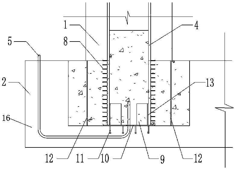 Prefabricated bridge pier and bearing platform connecting structure, construction method, prefabricated bridge pier and bearing platform