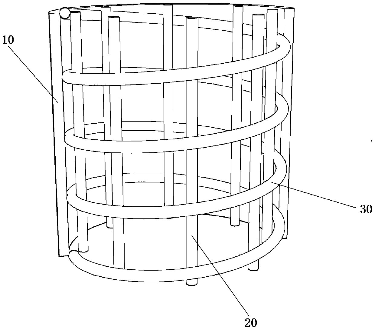 Seawater and sea sand concrete column