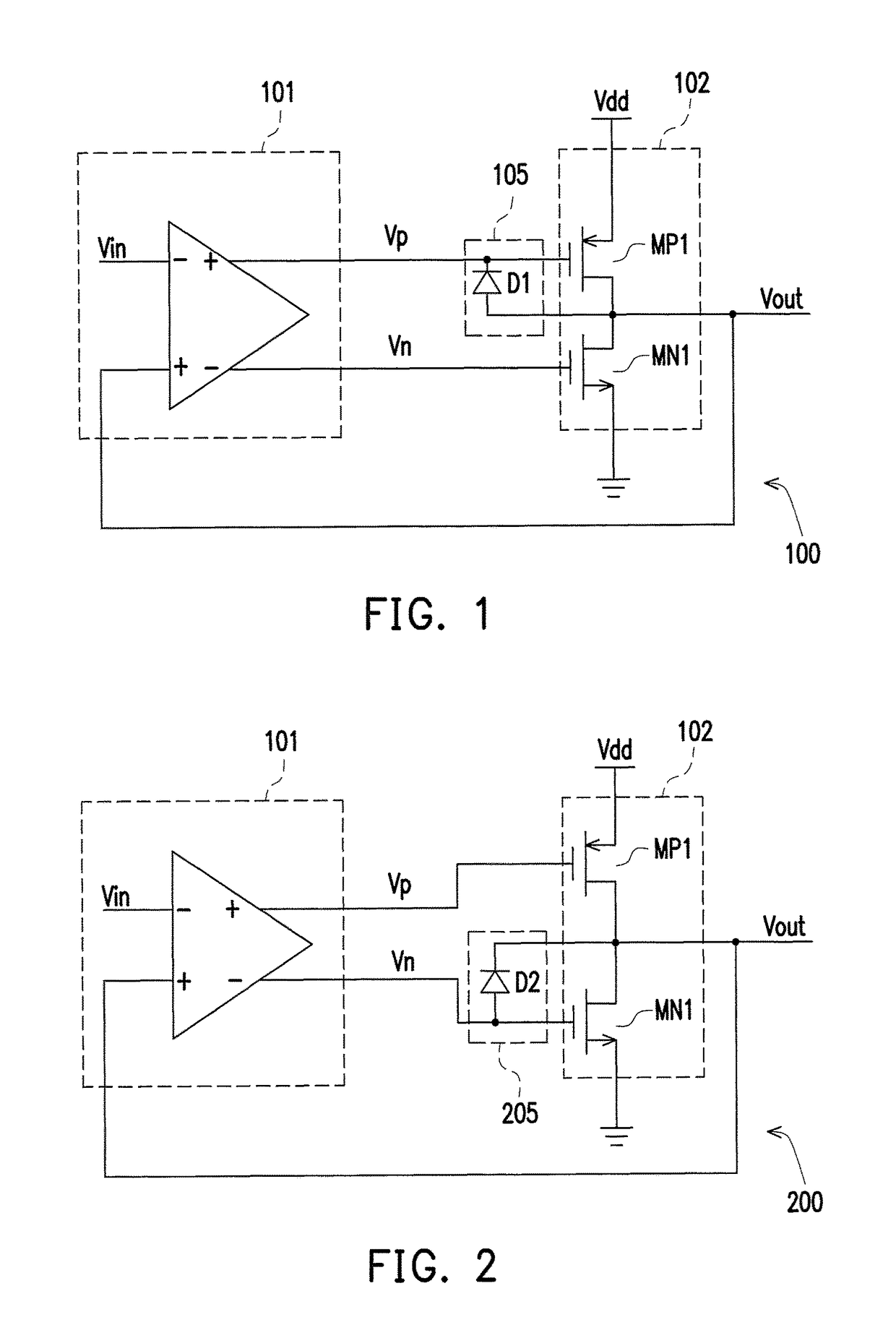 Amplifier circuit with overshoot suppression