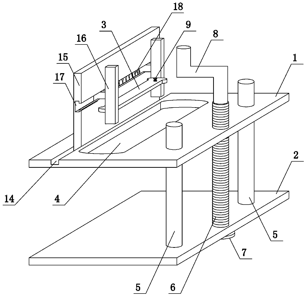 An anteroposterior fixation device for rib fractures in thoracic surgery