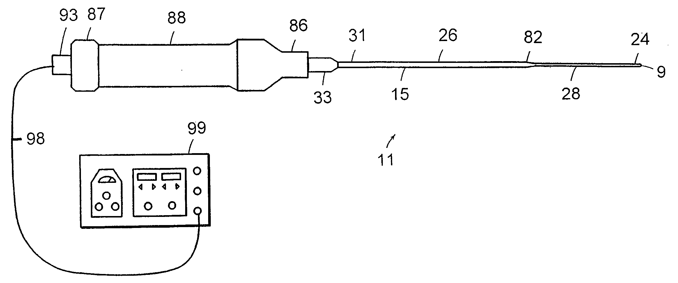 Apparatus and method for an ultrasonic medical device with variable frequency drive