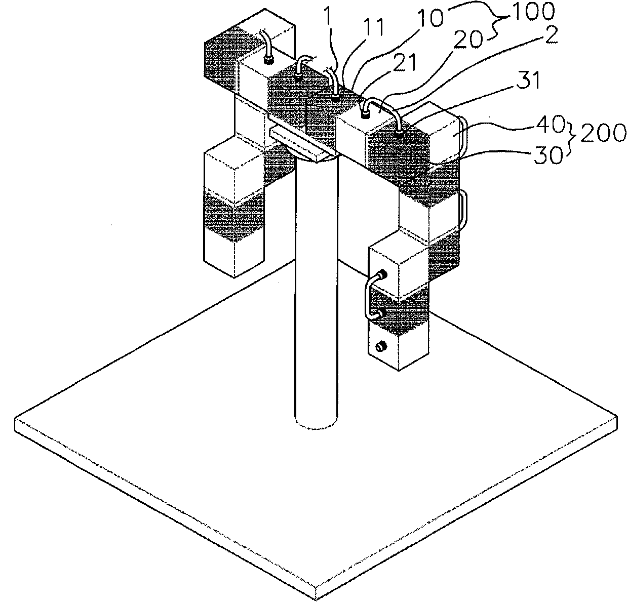 Structure of modular robot actuation system