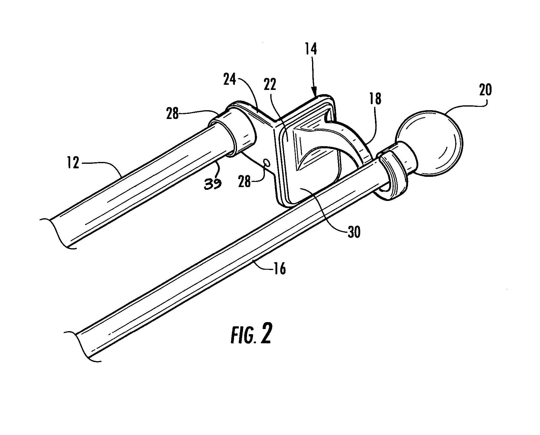 Tool-less double curtain rod assembly