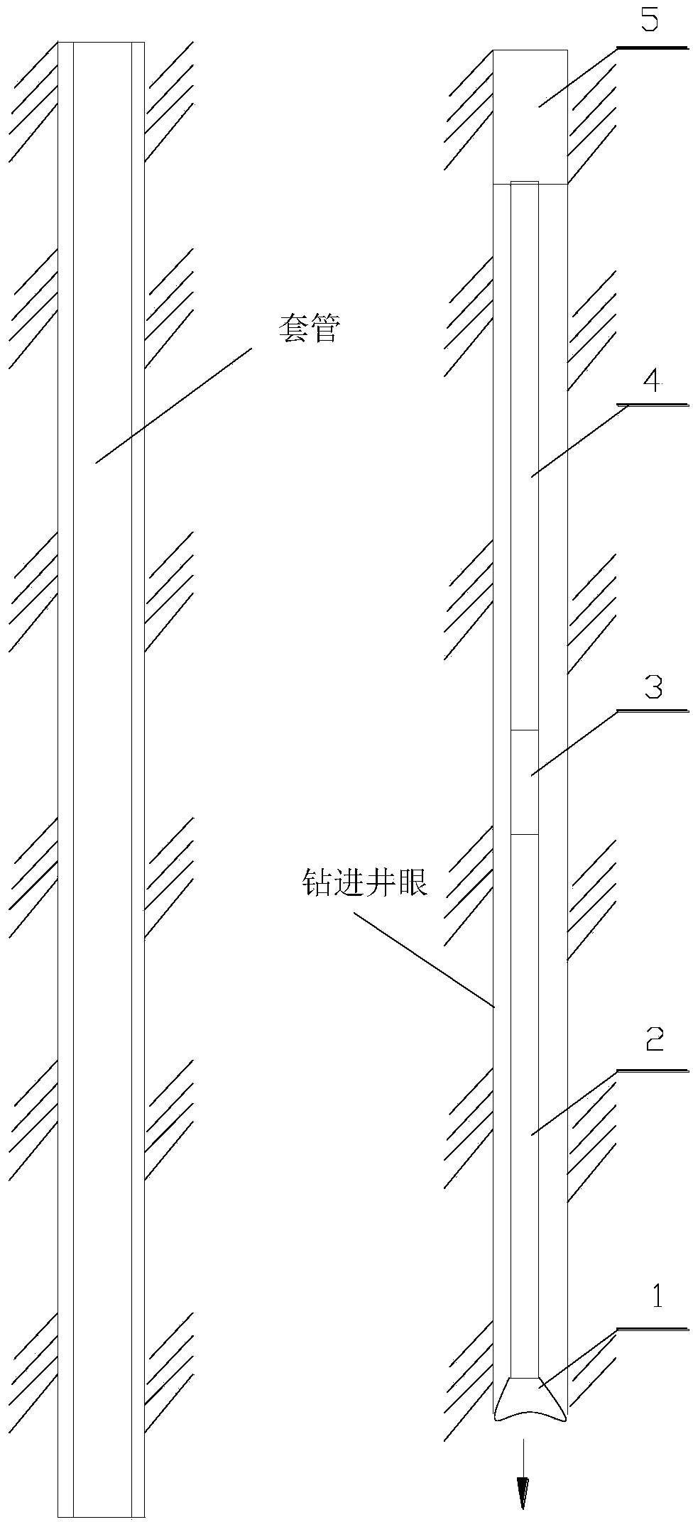 Anti-collision drilling assembly for vertical sections in dense cluster well groups and anti-collision method thereof