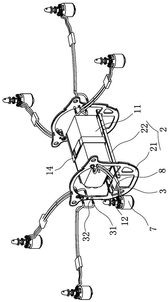 Fuselage conductive structure of unmanned aerial vehicle and manufacturing method of fuselage frames