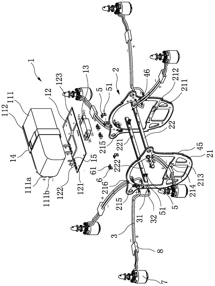 Fuselage conductive structure of unmanned aerial vehicle and manufacturing method of fuselage frames