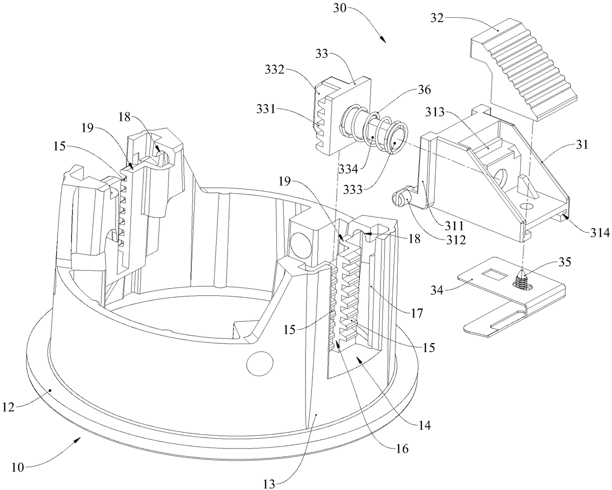 Embedded part and panel built-in equipment