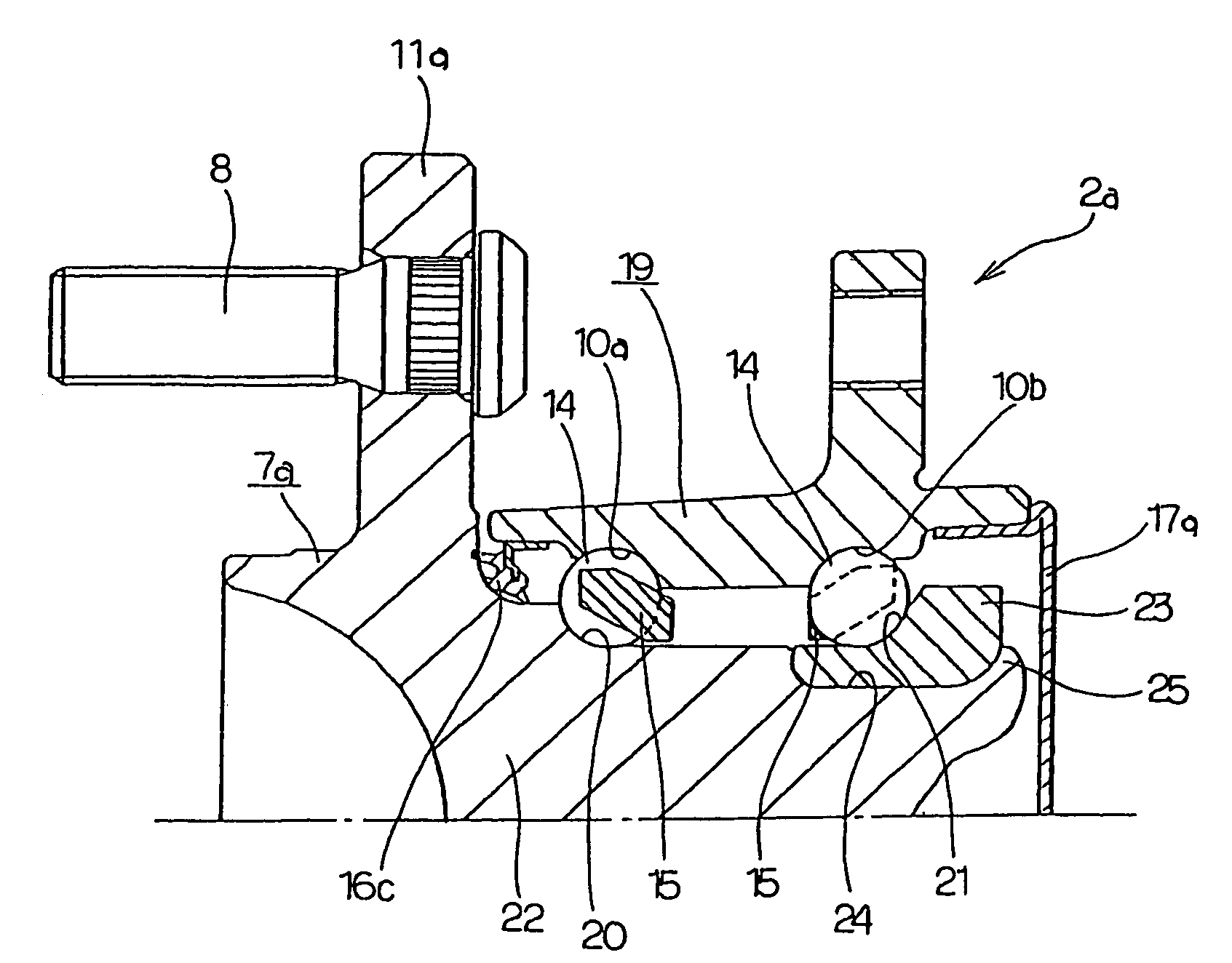 Wheel supporting rolling bearing unit