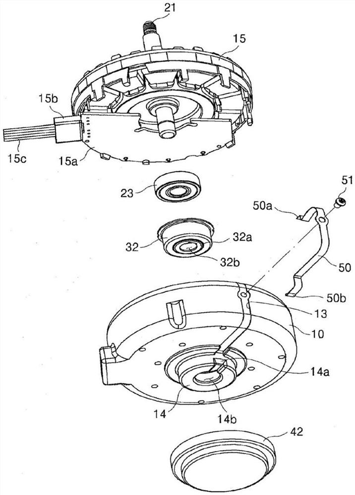 Brushless DC motor with improved ground structure