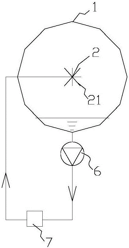 Direct contact type flue gas waste heat recovery device