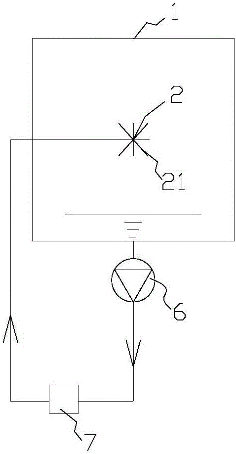 Direct contact type flue gas waste heat recovery device