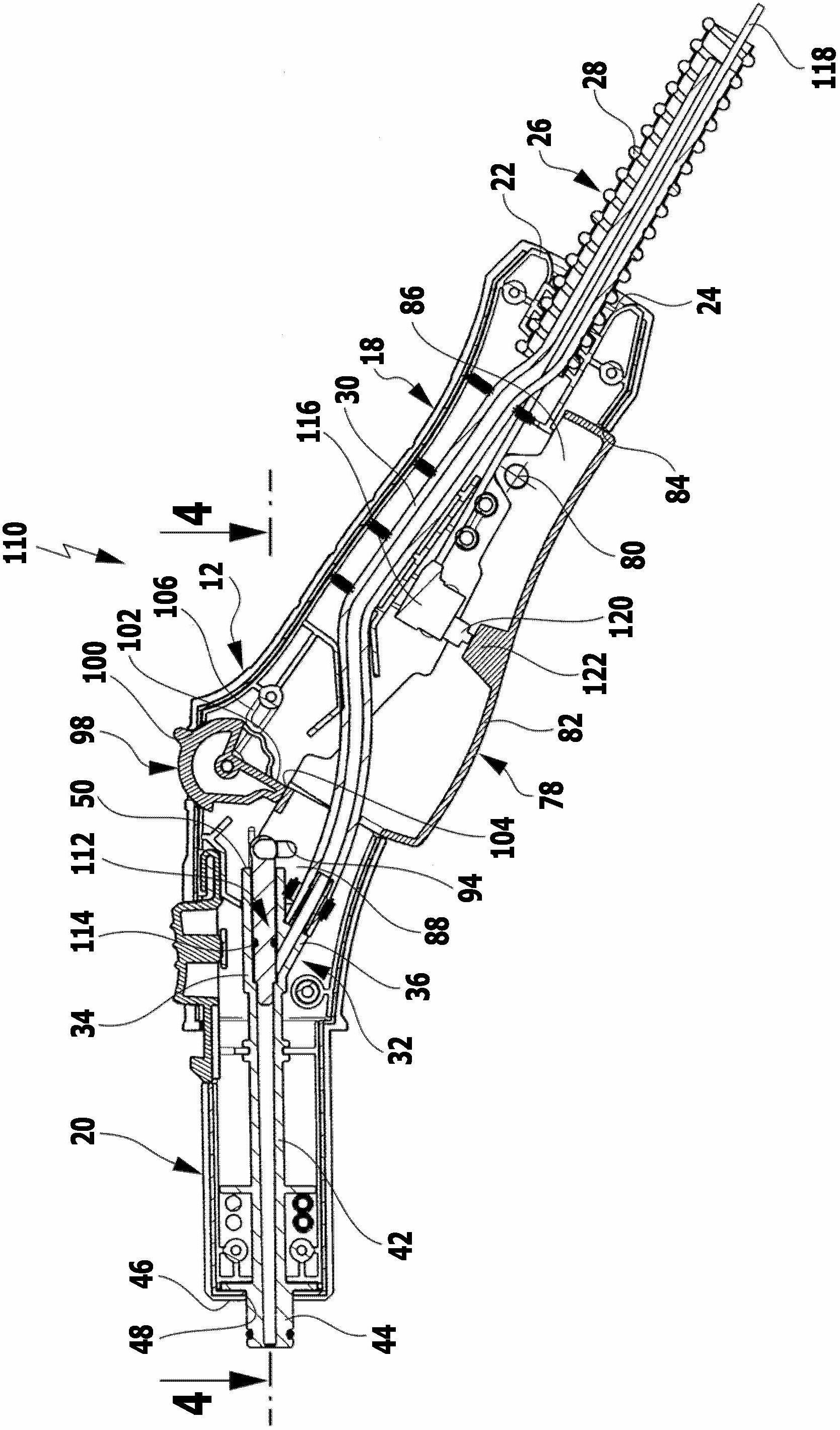 Handpiece for steam jet device