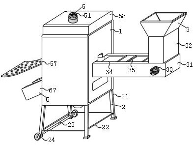 Corn threshing processing equipment