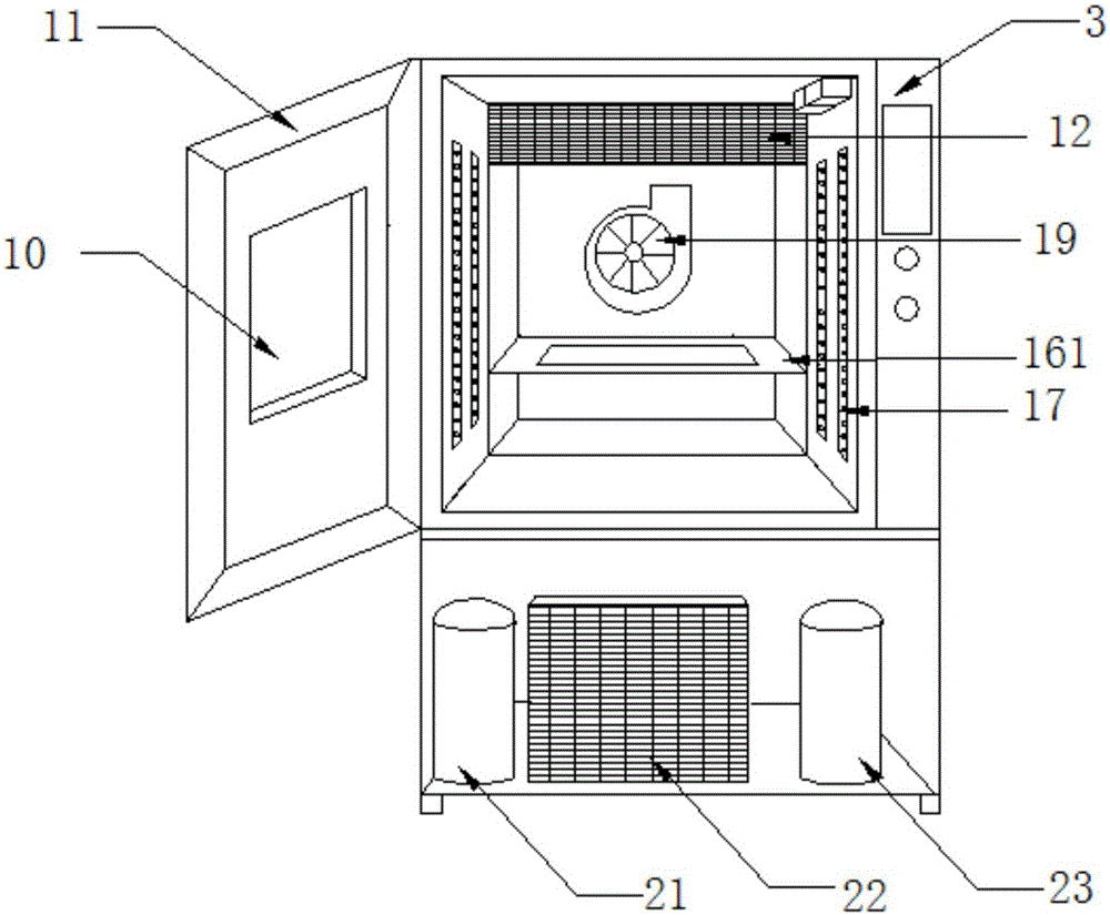 High-low temperature test chamber