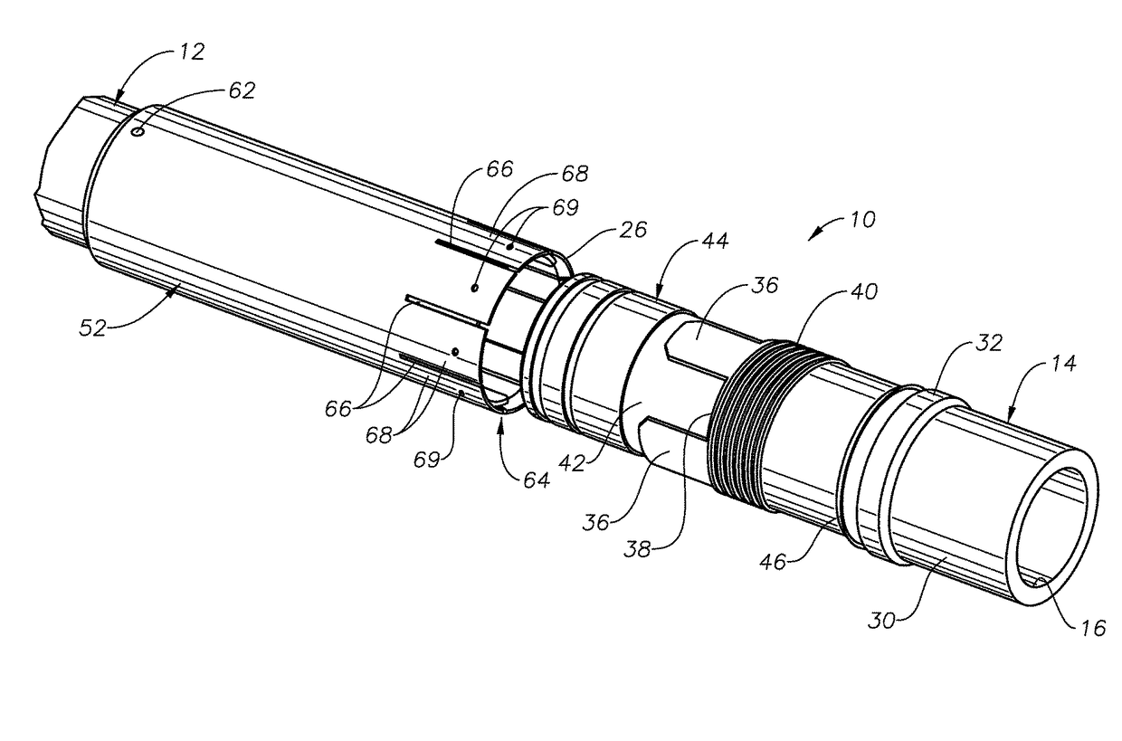 Quick connection arrangements with locking mechanisms