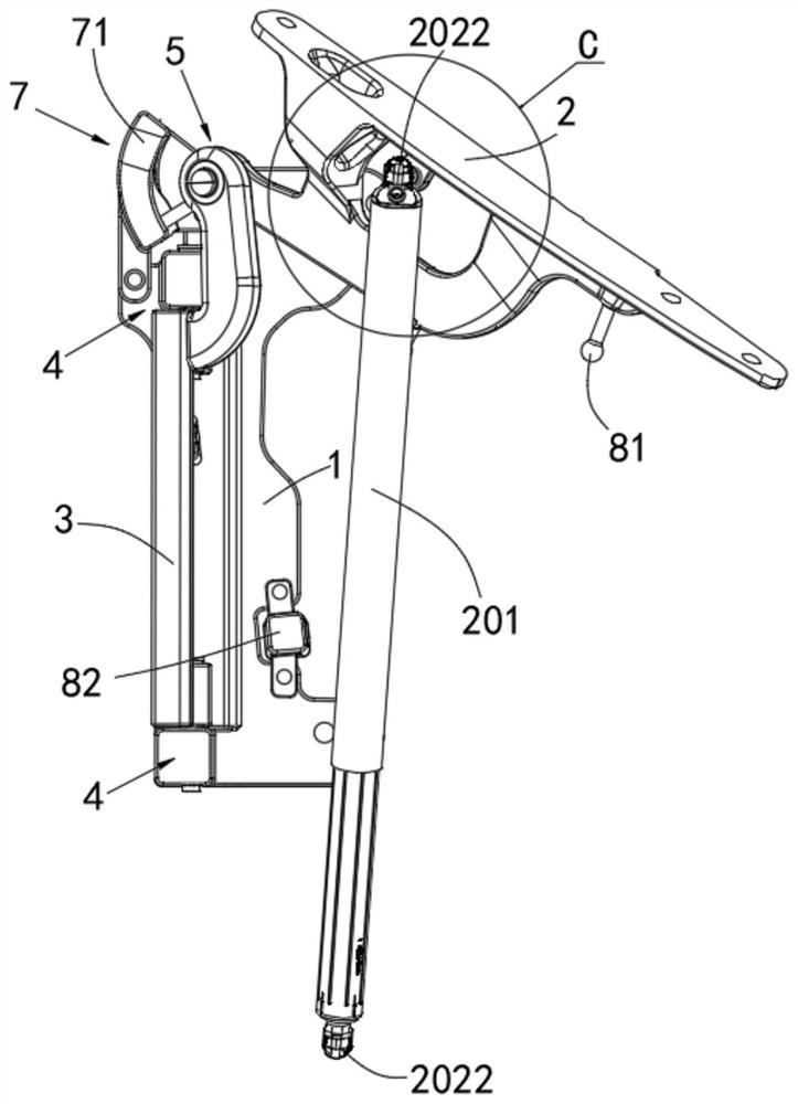 Scissor door structure capable of achieving opening and closing actively