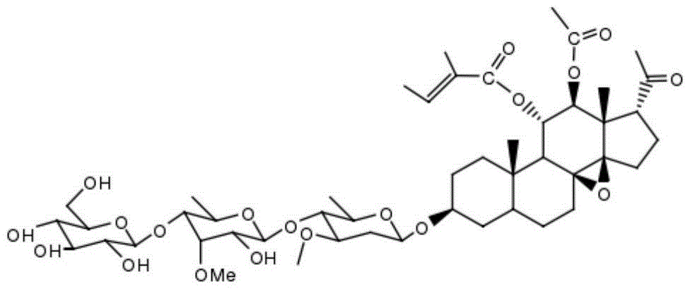 Pyrazoline sulfanilamide C21 steride saponin aglycone derivative containing thiophene skeleton, as well as preparation method and application of derivative