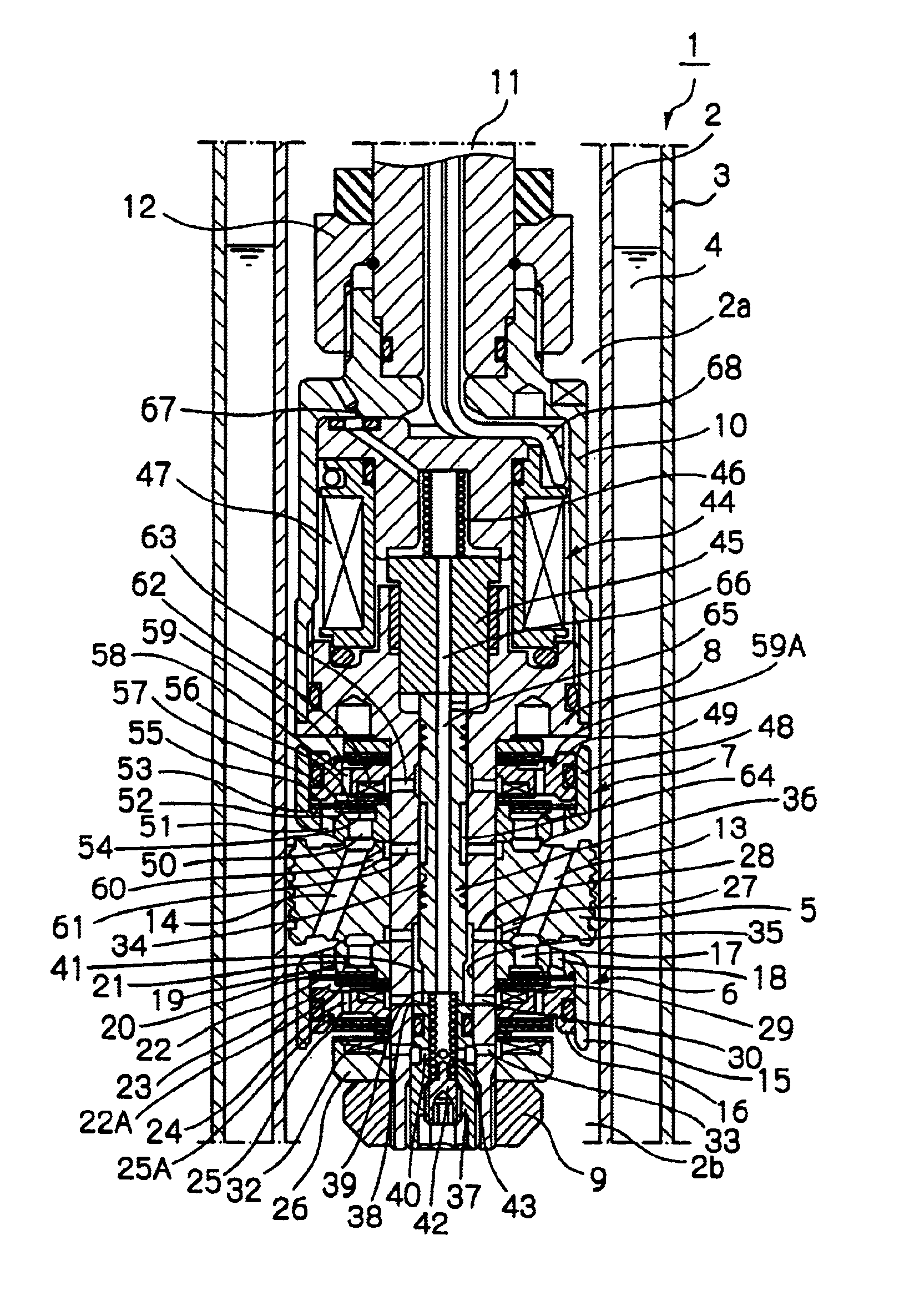 Controllable damping force hydraulic shock absorber