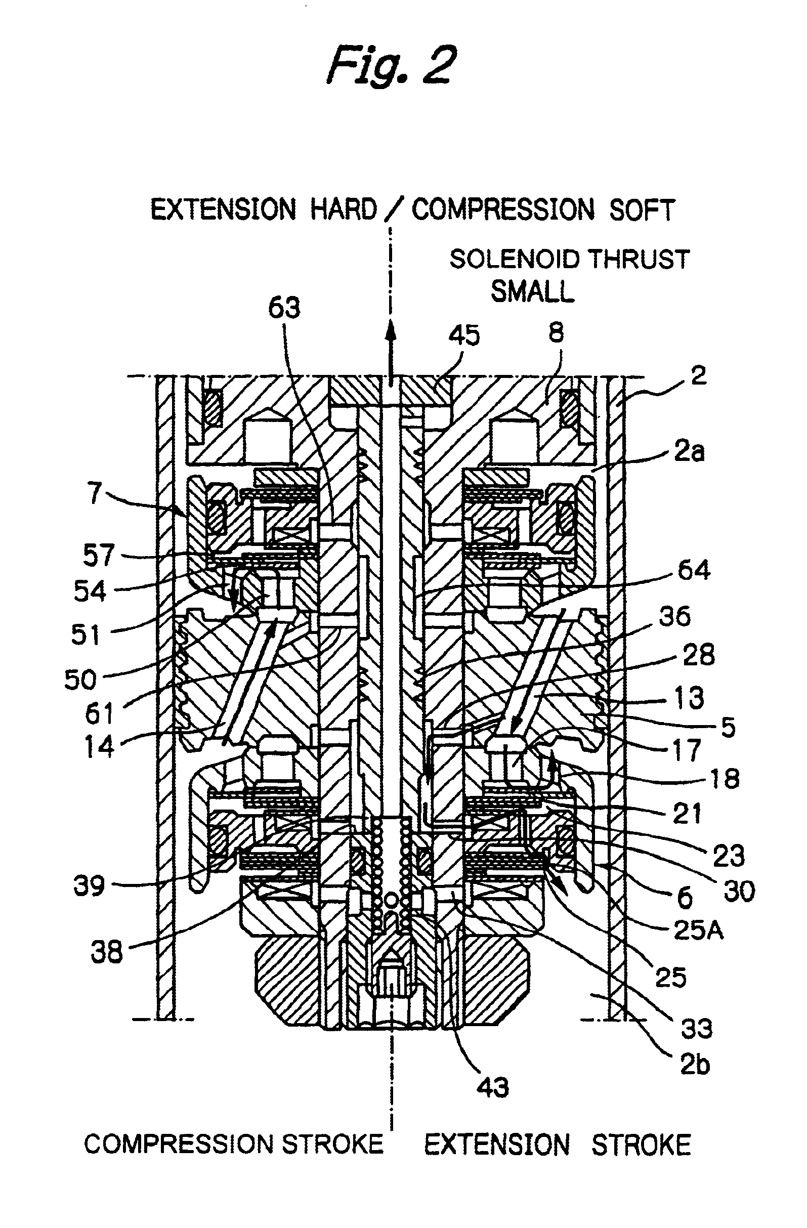 Controllable damping force hydraulic shock absorber