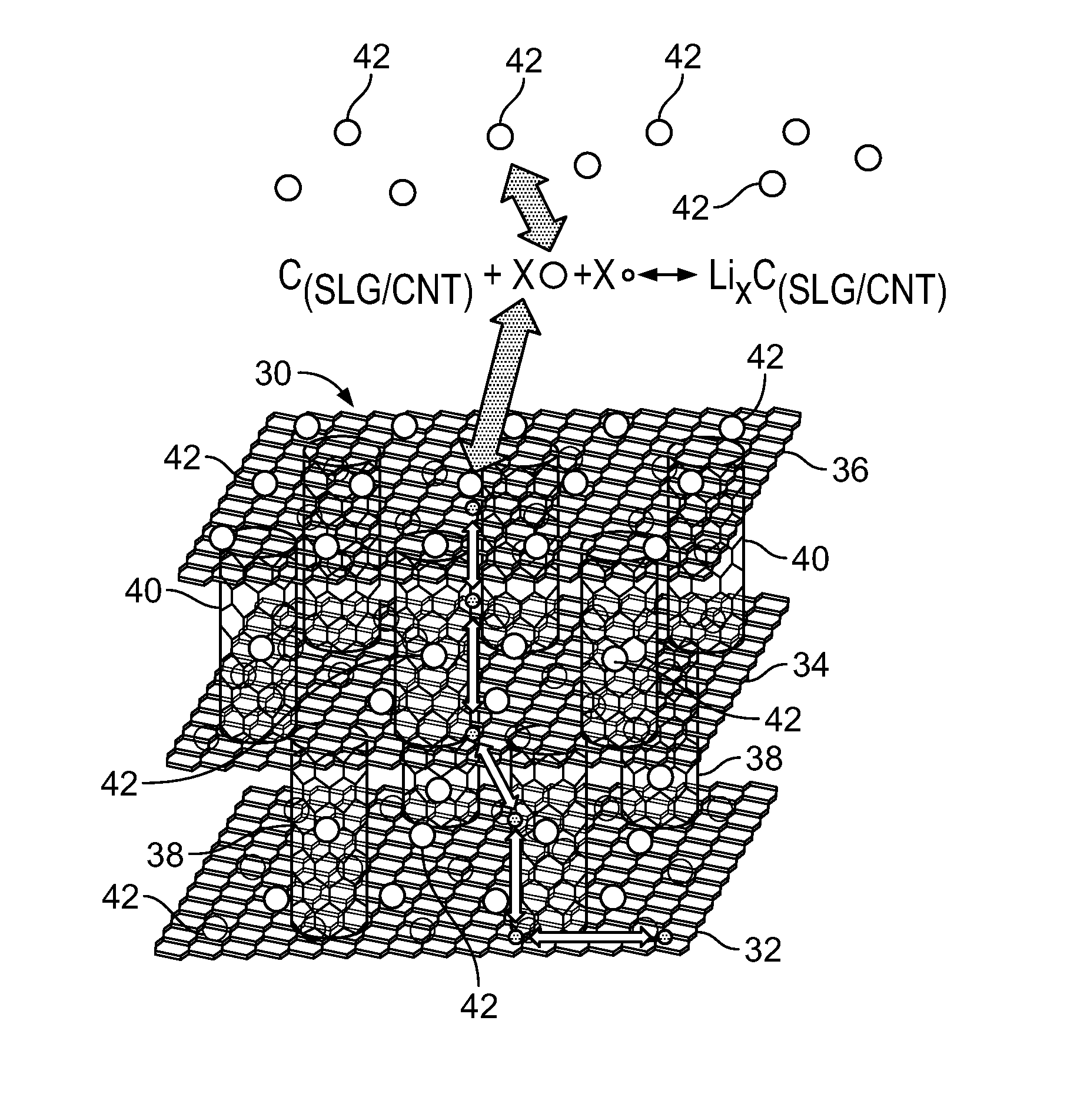 Popcorn-like growth of graphene-carbon nanotube multi-stack hybrid three-dimensional architecture for energy storage devices