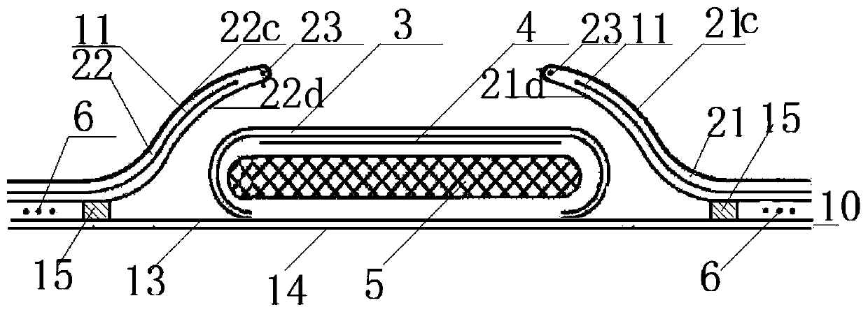 Method for preparing disposable absorbent product with multiple side-leakage-proof solid shield