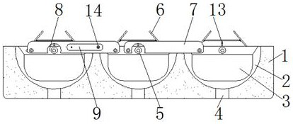 Rainwater collecting and utilizing system for energy-saving greenhouse