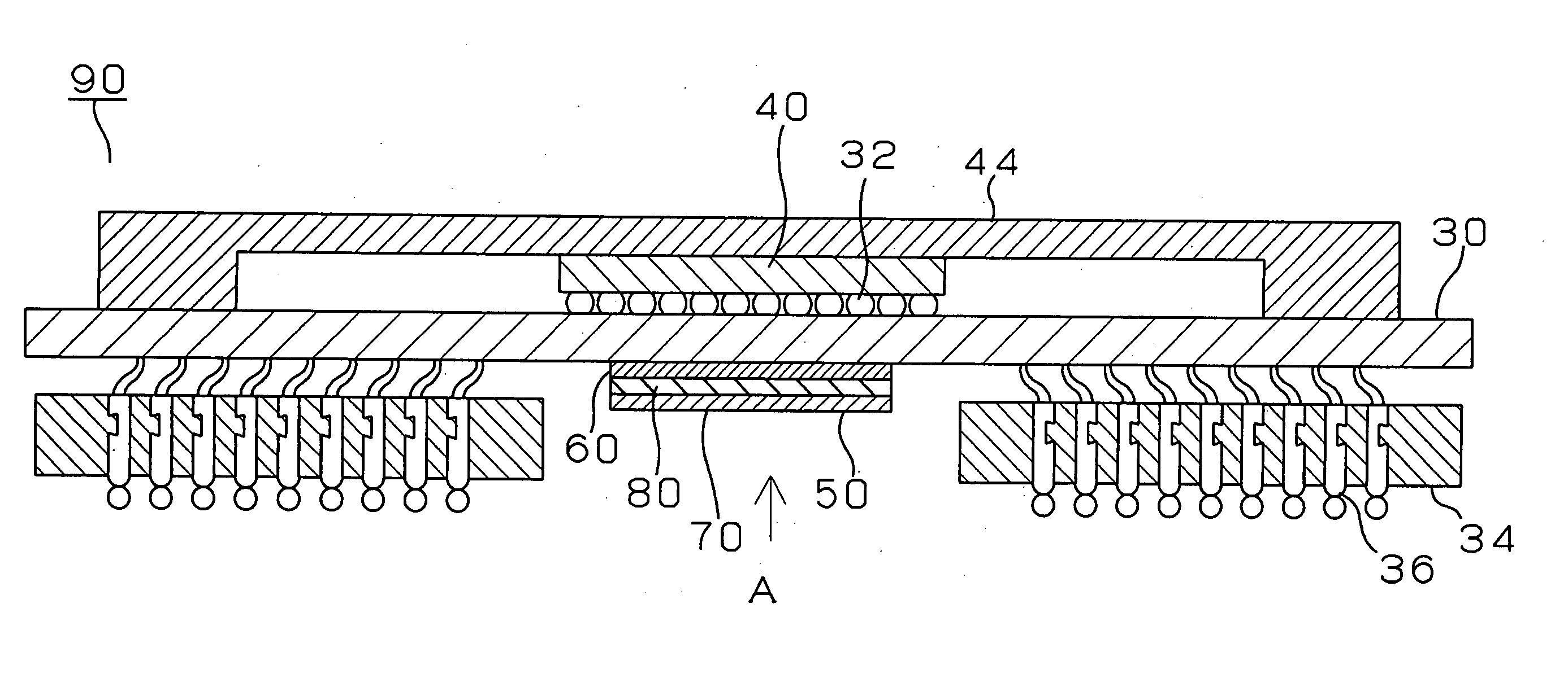 Package board integrated with power supply