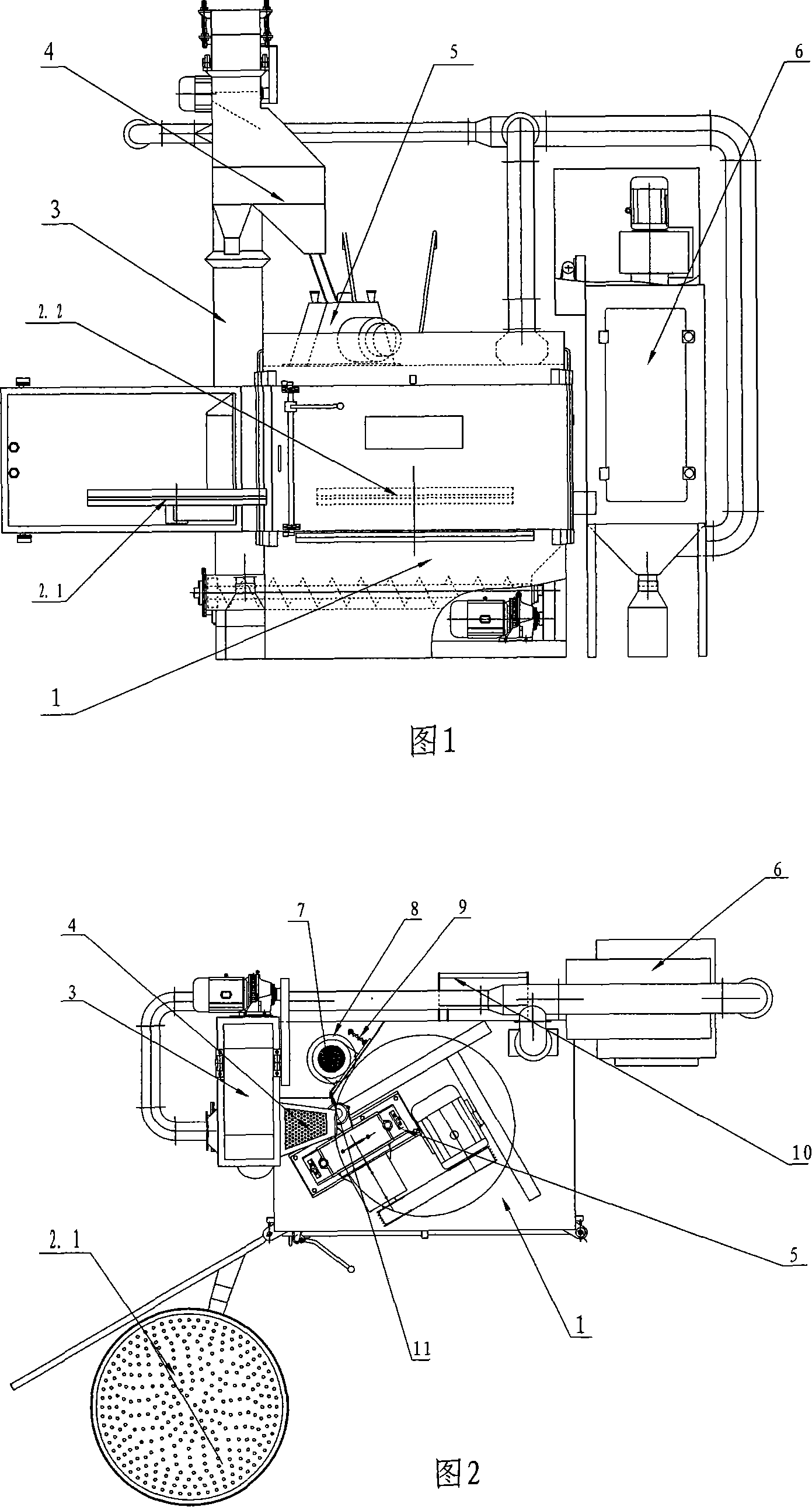 Double-turntable type throwing pill strengthening cleaning machine