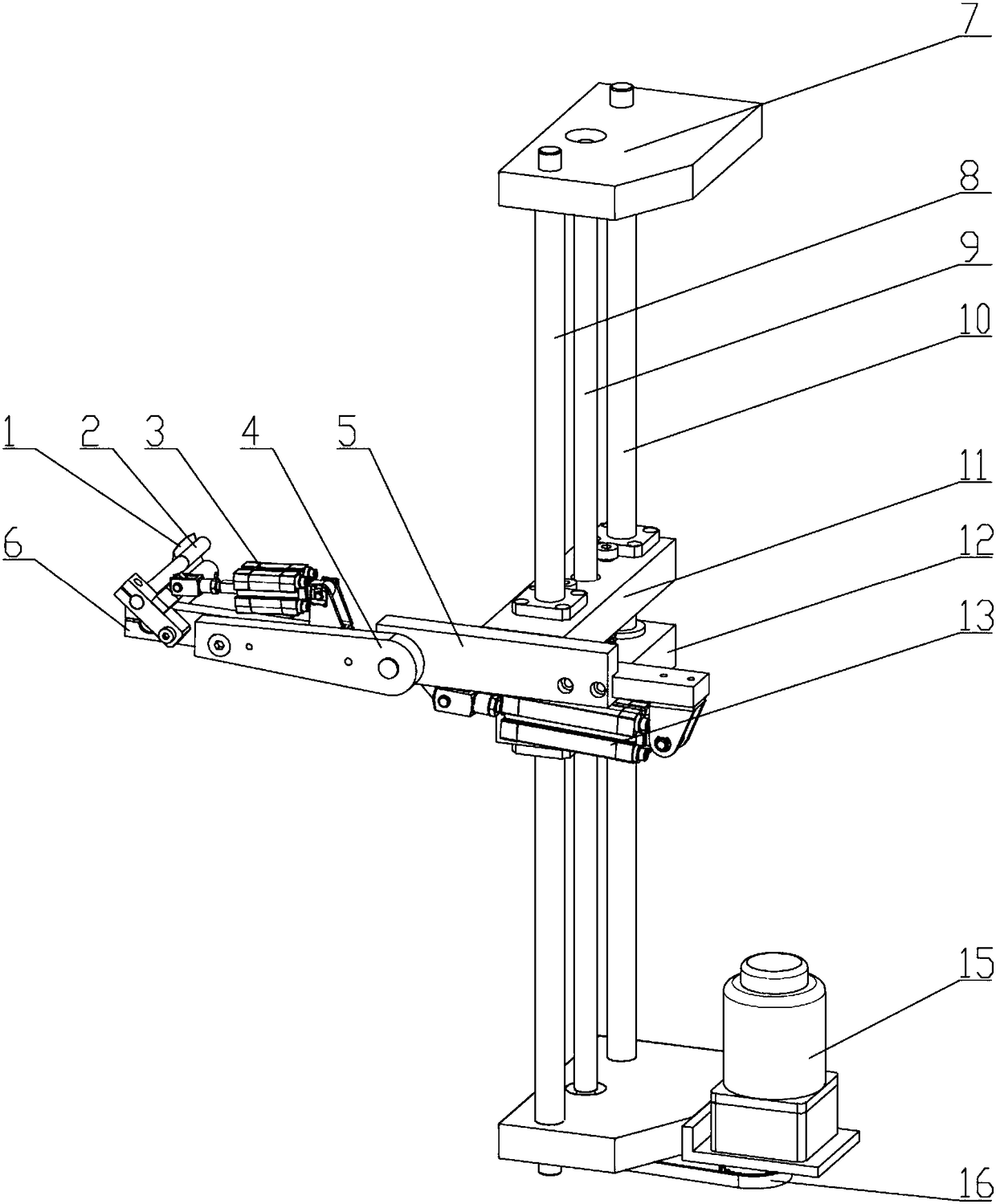 Automatic paper tape head searching and clamping mechanism for paper disc and control method