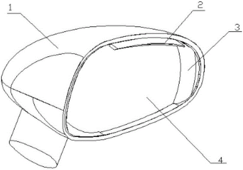 Vehicle outside rear-view mirror system capable of reducing driving dead zone and method