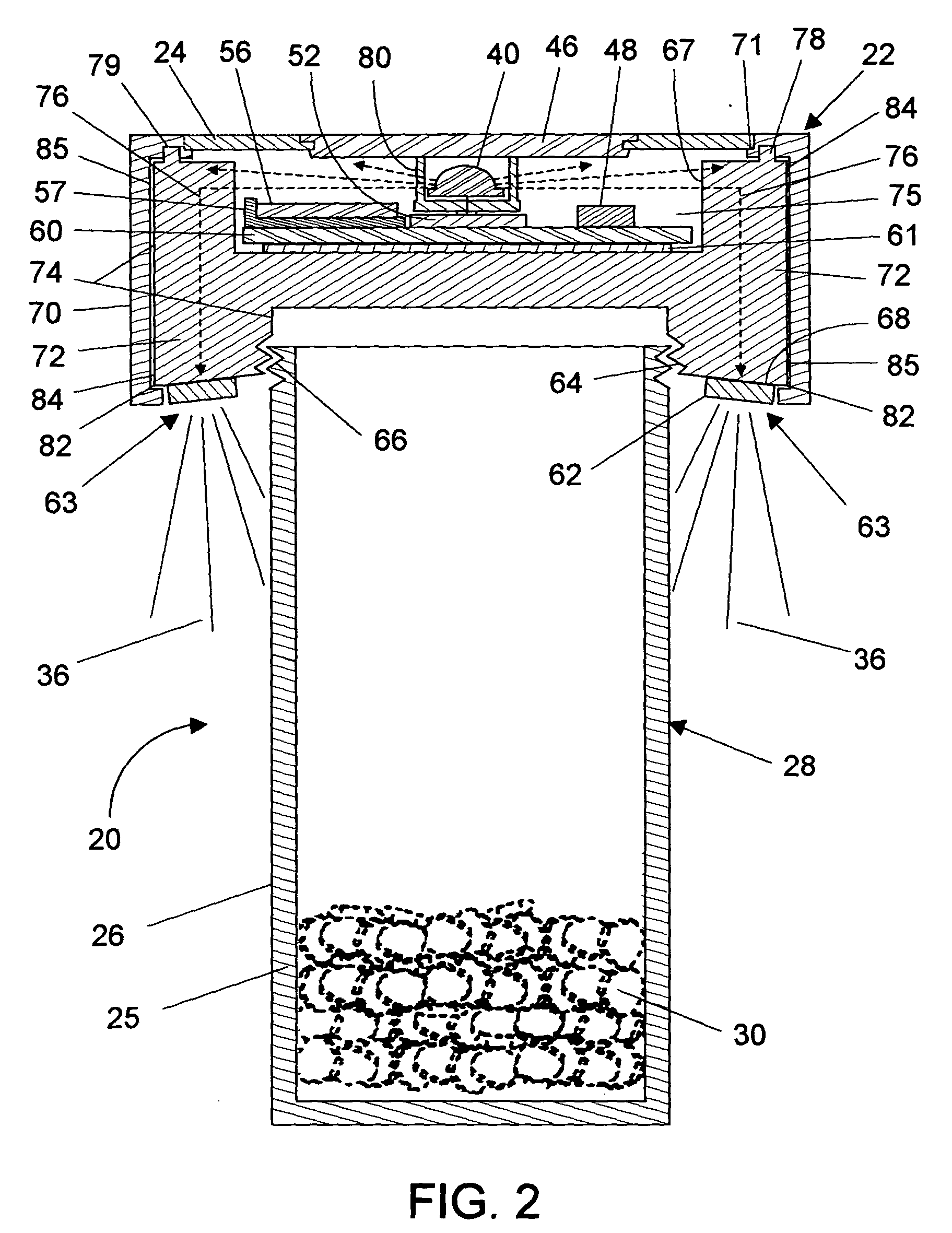 Self-contained illumination device for medicine containers