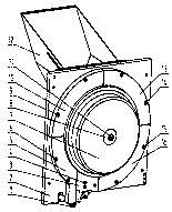 Rotating disc type convexly-welded nut automatic sorting structure