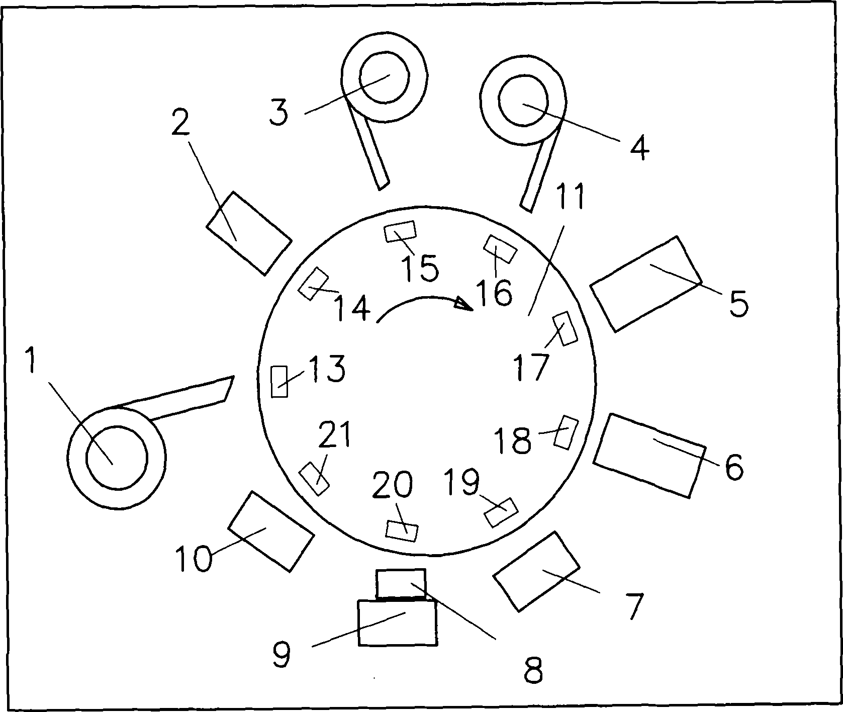 Automatic assembling machine of battery cover and assembling method therefor