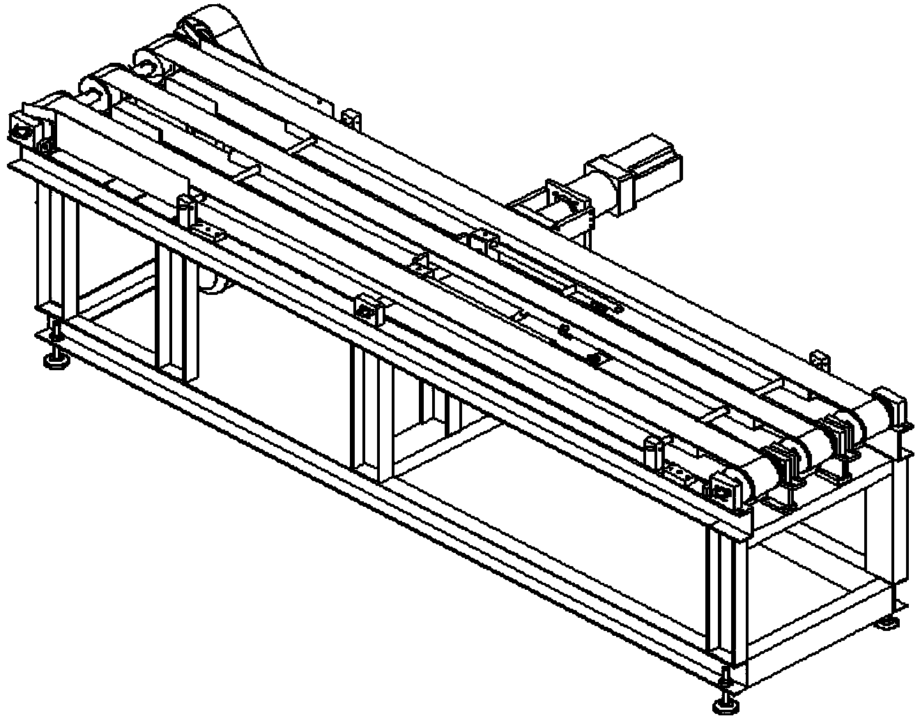 High-speed automatic alternate carpet turning machine