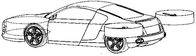 Three-duct vertical take-off and landing flying car