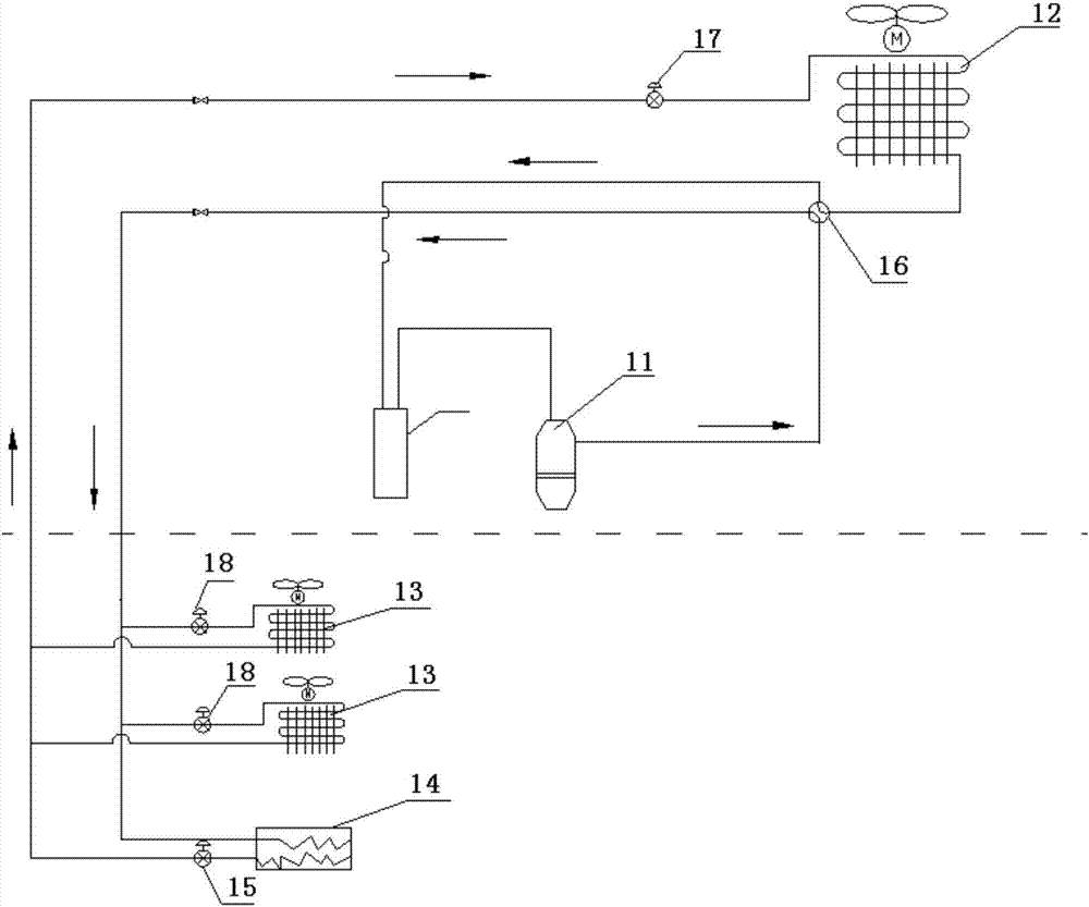 Heat pump system and defrosting control method thereof