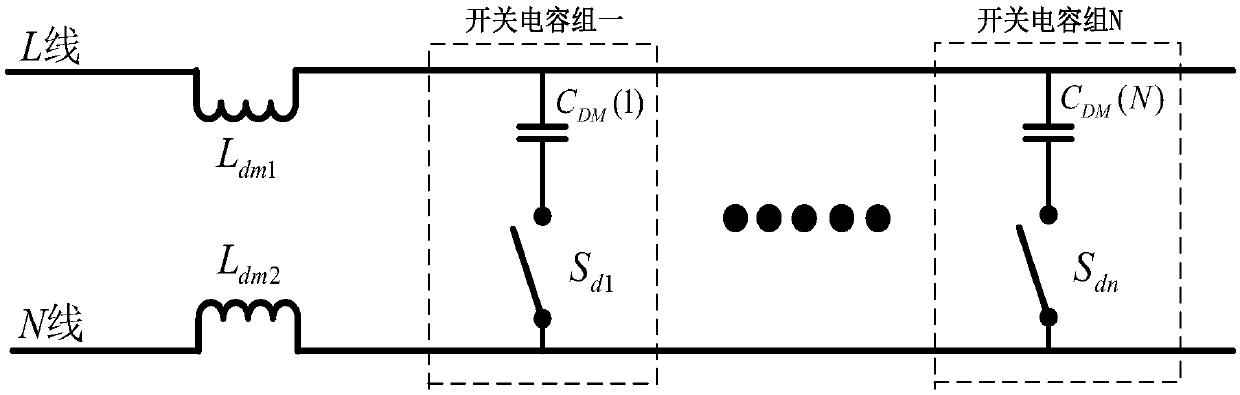 High-speed railway traction system stepped regulation and band suppression EMI filter and design method