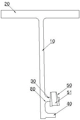 Hogging moment steel strand bundle penetrating tool and use method thereof