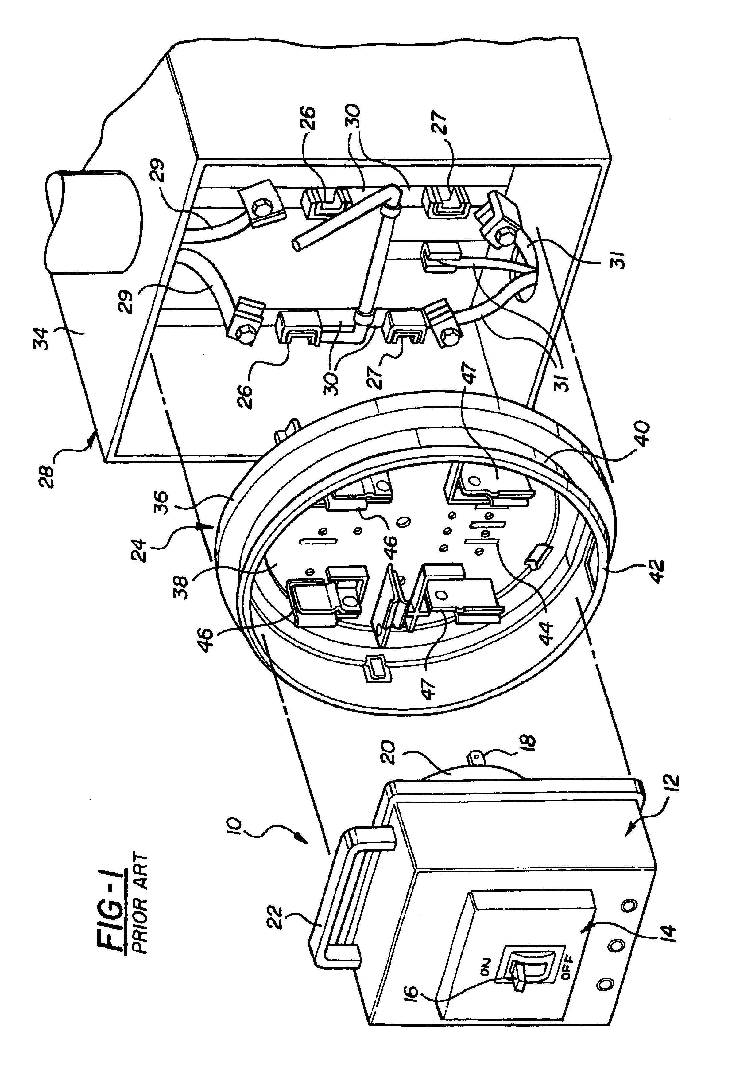 Watthour meter socket adapter