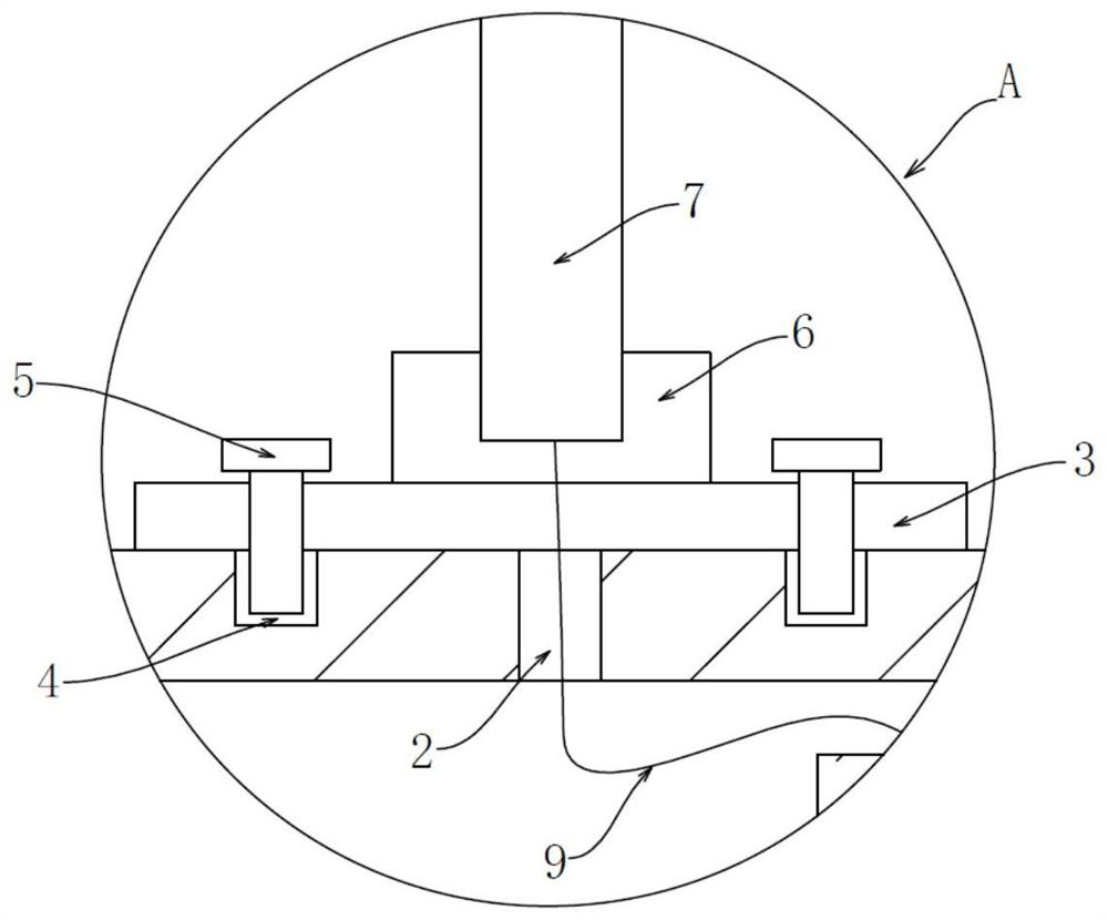 A distribution transformer grounding structure