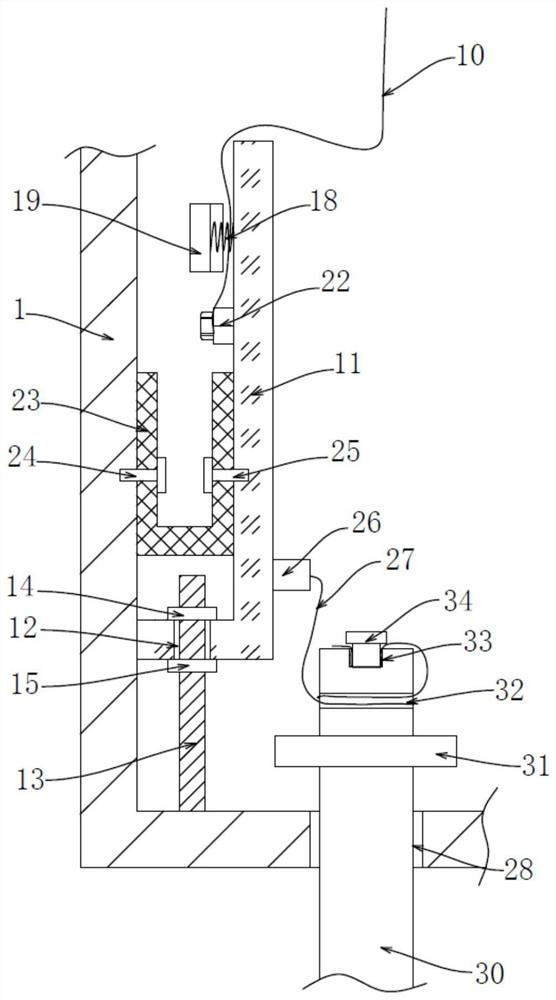 A distribution transformer grounding structure