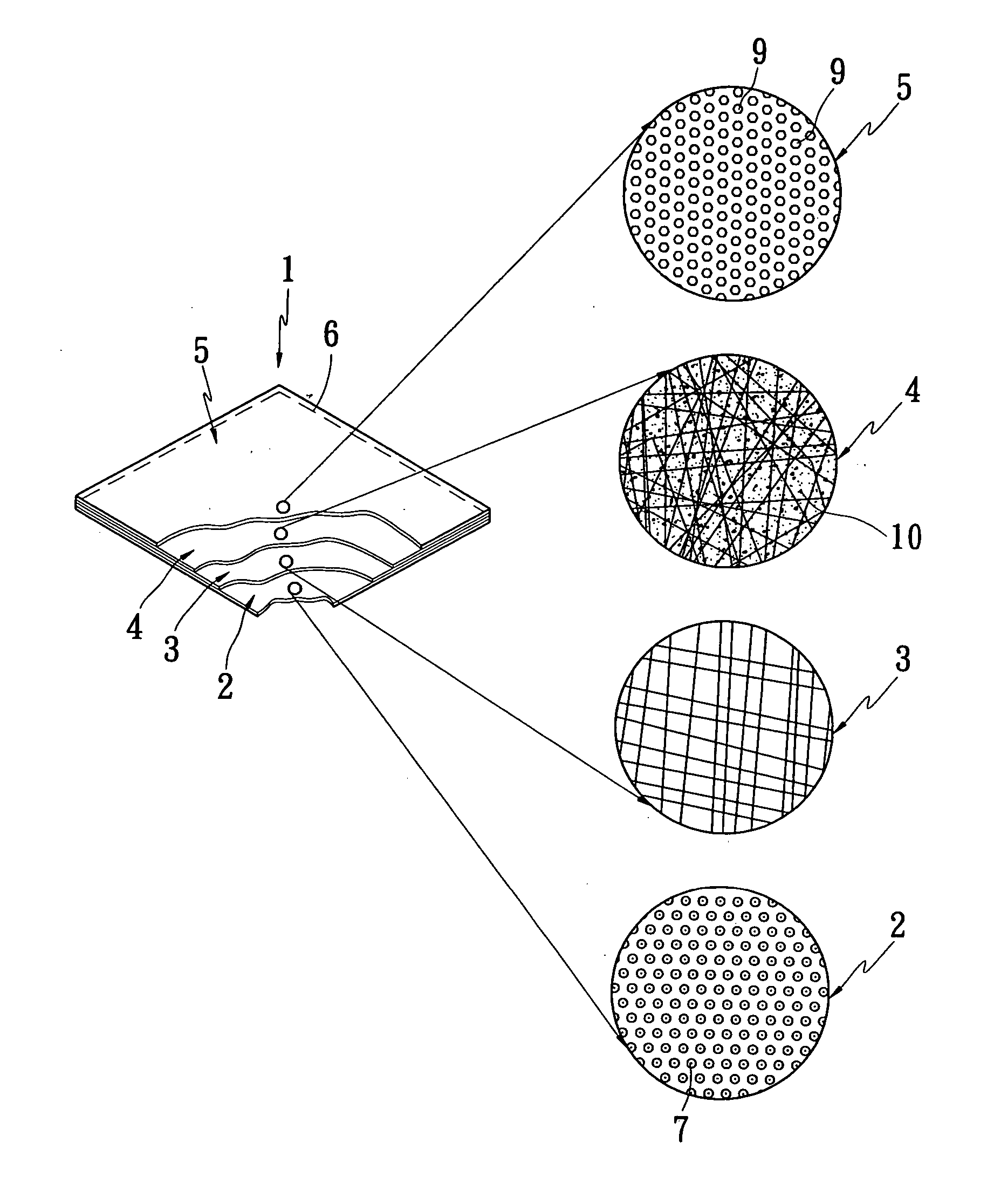 Absorbent sac wound dressing