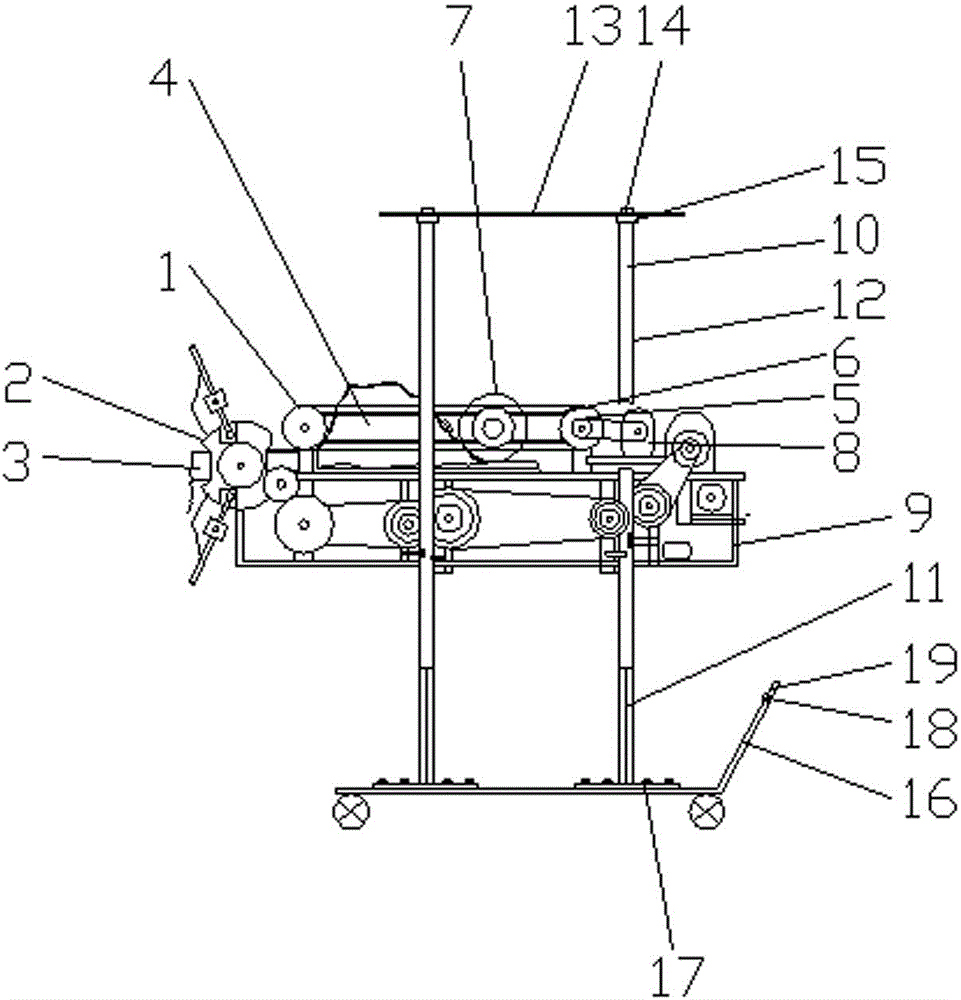 Full-automatic ash brushing machine