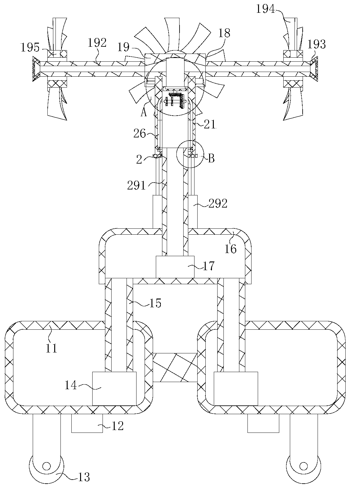 Urban afforestation water-saving irrigation device