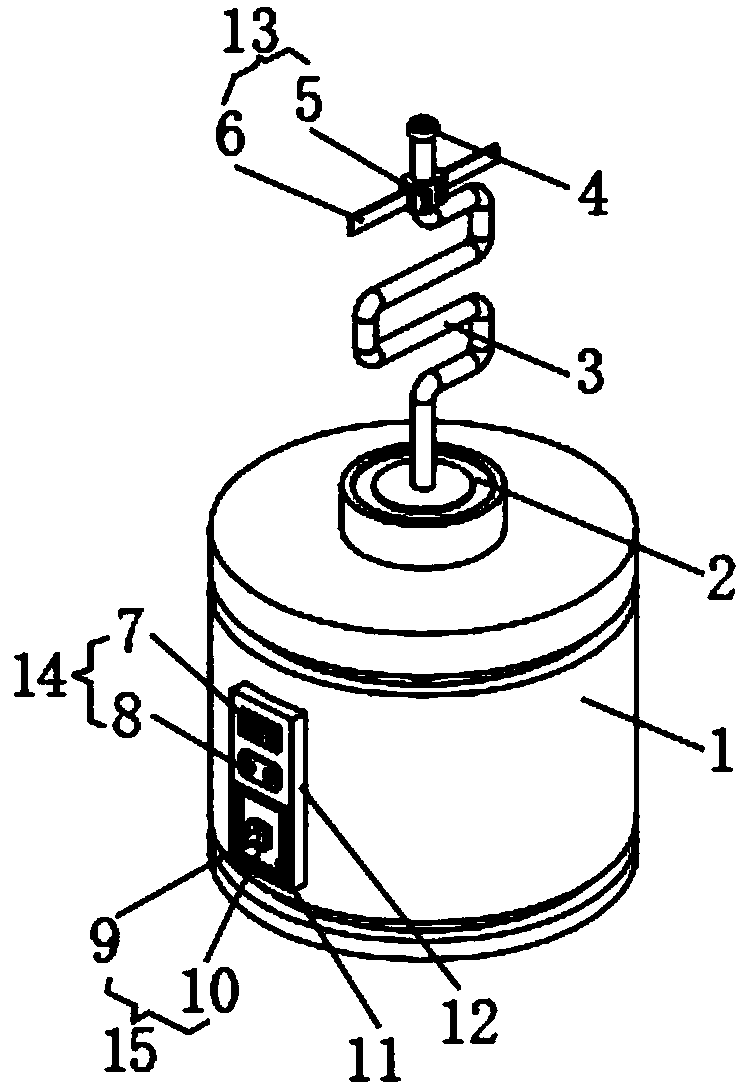 Intestine and stomach pressure reducing device used in gastroenterology department