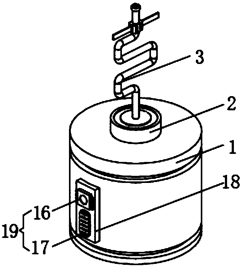 Intestine and stomach pressure reducing device used in gastroenterology department