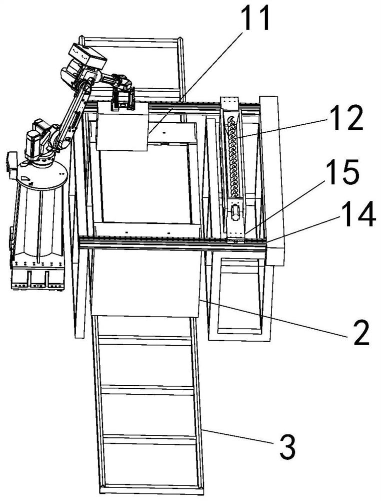 A side arm type 3D sand printing equipment