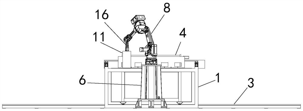 A side arm type 3D sand printing equipment