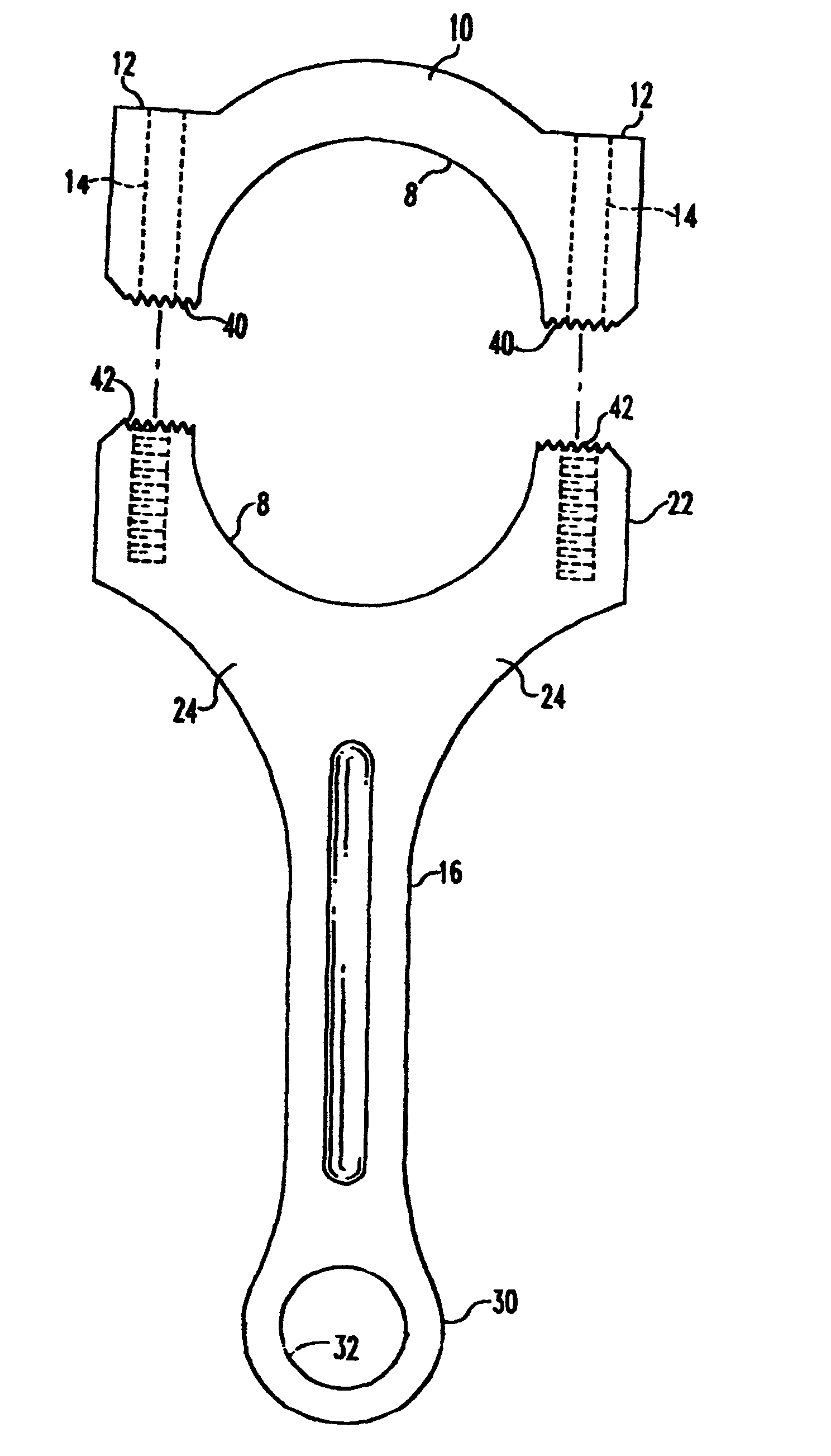 Machined titanium connecting rod and process